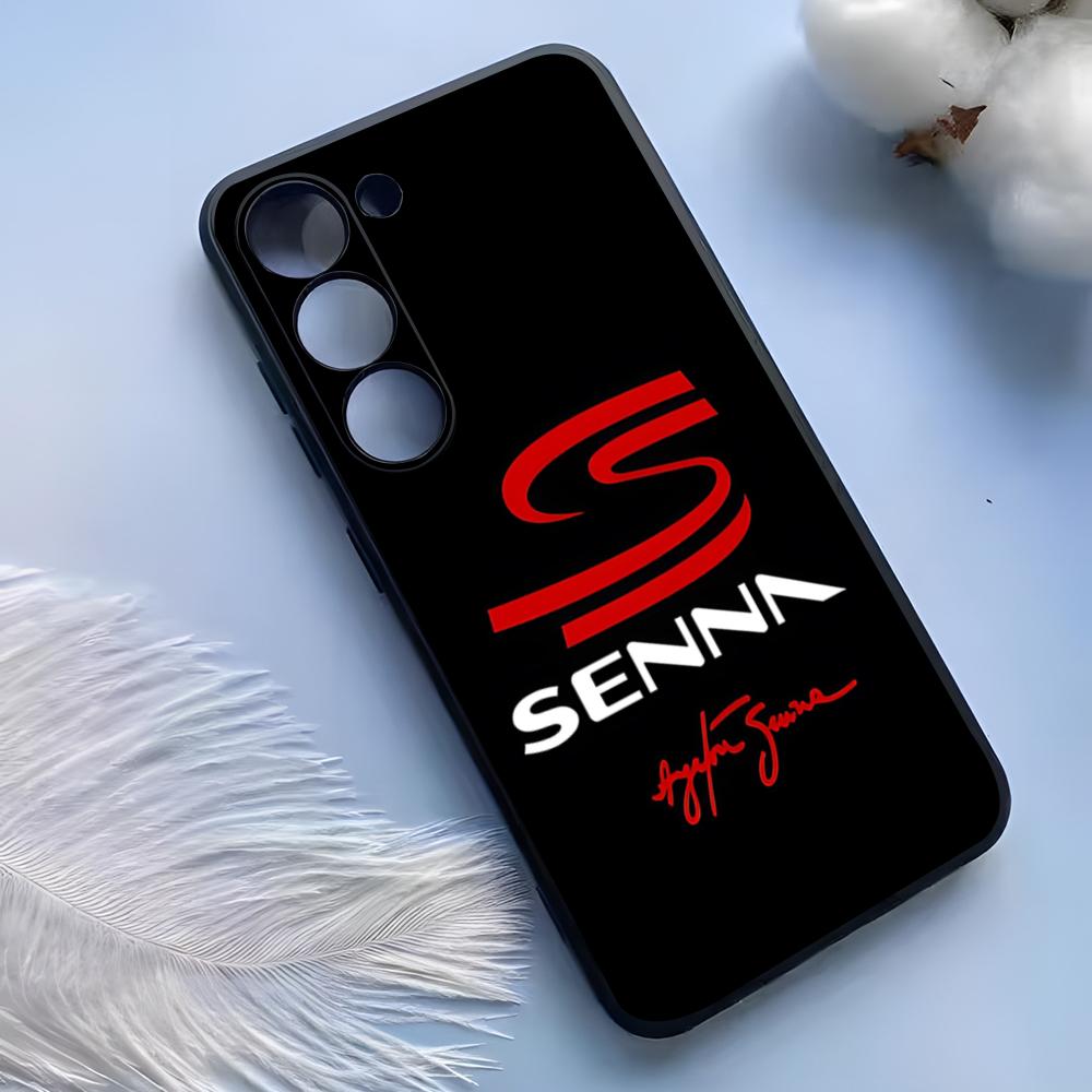 Ayrton Senna F1 Phone Case For Samsung S25 Ultra S24 S23 S22 S21 S20 Plus Fe Galaxy A54 A53 A34 A25 Silicone Cover
