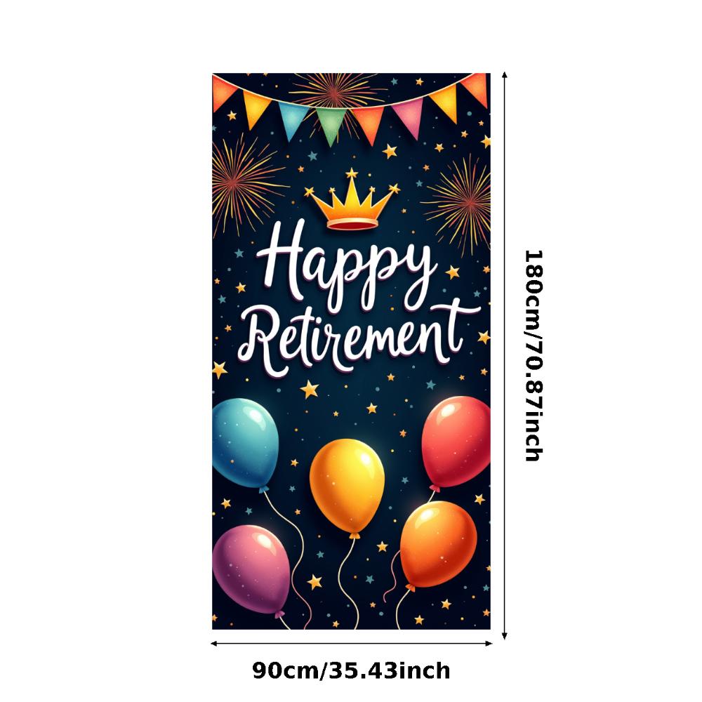 Party Banner Lightweight Celebration Banner Durable Retirement Decor for Retirement Party Milestone Celebration