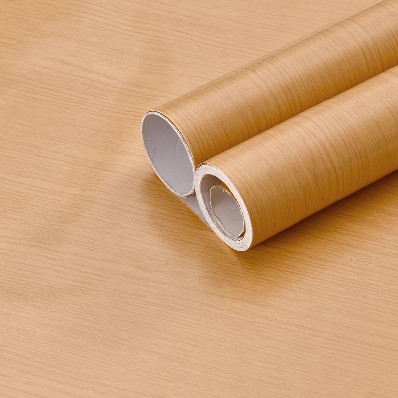 1Roll Peel and Stick Floor sticker Natural Wood Grain Appearance Self Adhesive Scratch Prevention Suitable for Kit