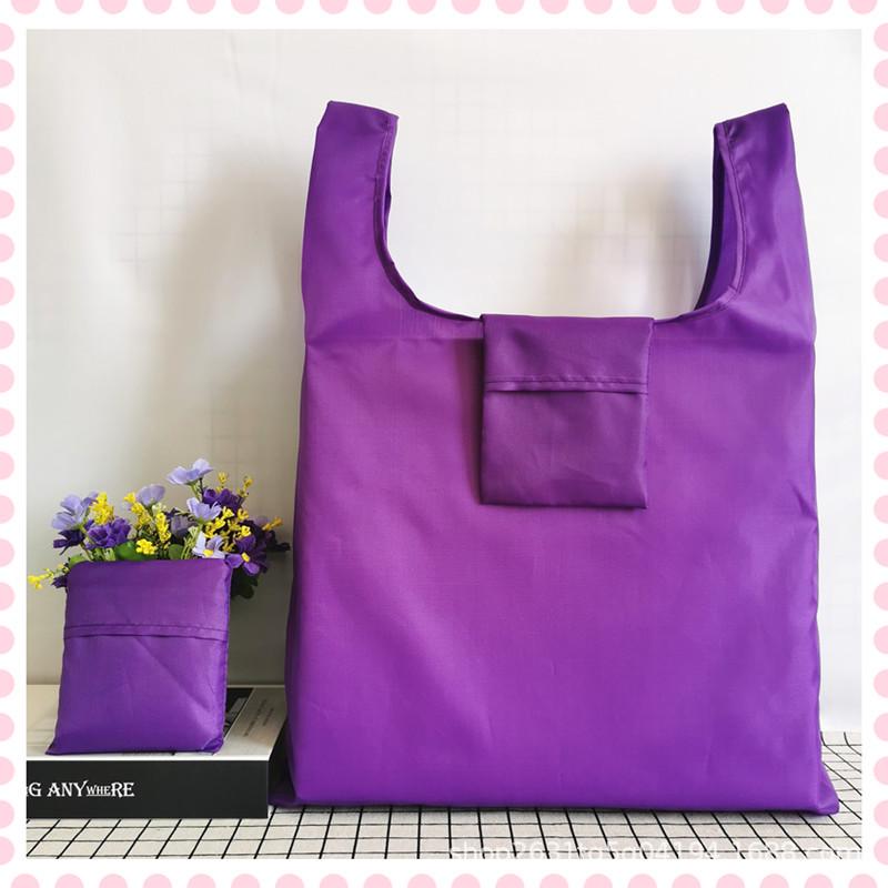Eco-Friendly Large Capacity Foldable Shopping Handbag with Custom Logo Printing
