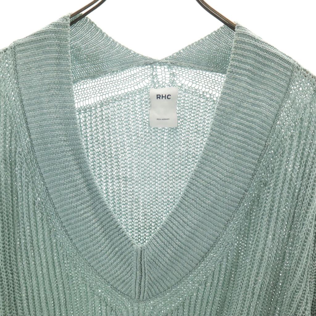 RHC Ron Herman linen Long sleeve V neck knit S Mint system Women Used