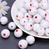 16mm Farbe Billardkugel Loch Acryl Armband DIY Schmuck In Arbeit Handgemachte Accessoires Runde Perlen Lose Perlen