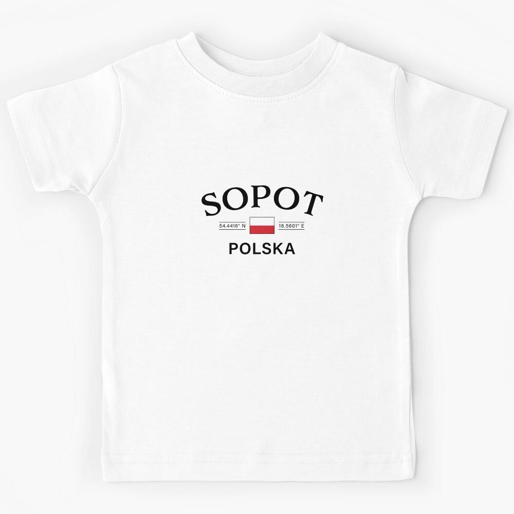 Sopot Polska (Poland) Polish Coordinates Kids T-Shirt 150