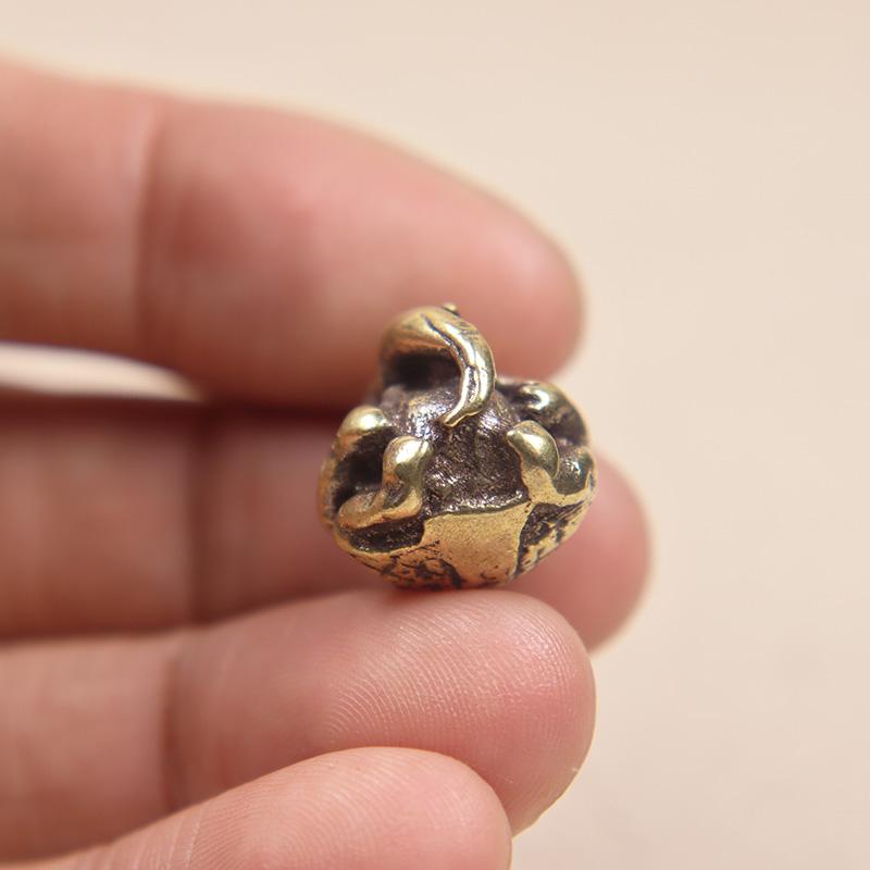 Mini Lord Ganesha Buddhas Statue Elephant God Sculptures Ganesh Figurines Pure Copper Home Garden Buddha Decoration Model Gift