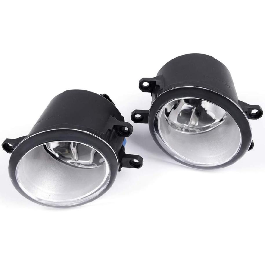 G-PLUS Clear Lens Fog Lights Assembly Compatible with Toyota Camry LE/XLE/Base 2010 2011 Driving Bumper Lamps + Wiring +Switch Kit + H8 Bulbs (Not
