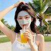 Elegant Sun-protection Mask Nylon Ice Silk Drinking Mask  Outdoor Activities