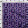 oneOone Cotton Flex Fabric Diamond & Swirl Ikat Print Fabric BTY 40 Inch