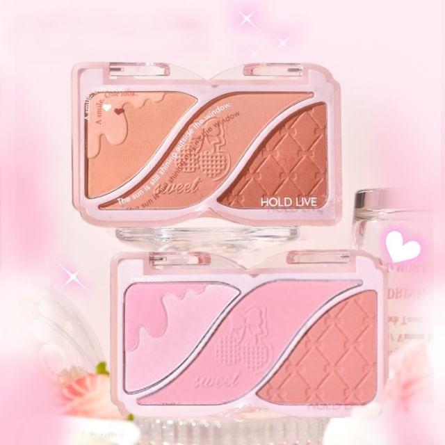 HOLD LIVE - Triple-Color Powder Blusher (3-4) H03 - 9g