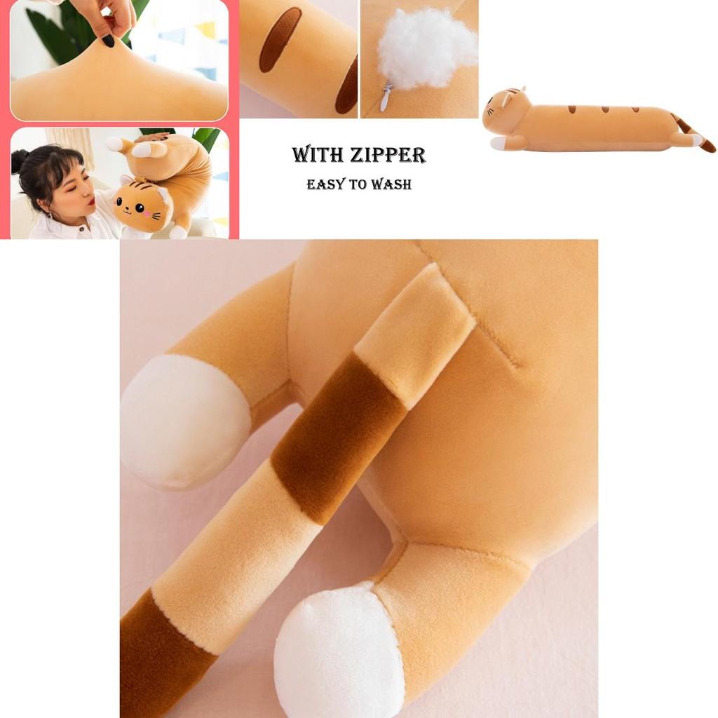 Long Cat Plush Toy Pillow Kids Birthday Gift Home Decor