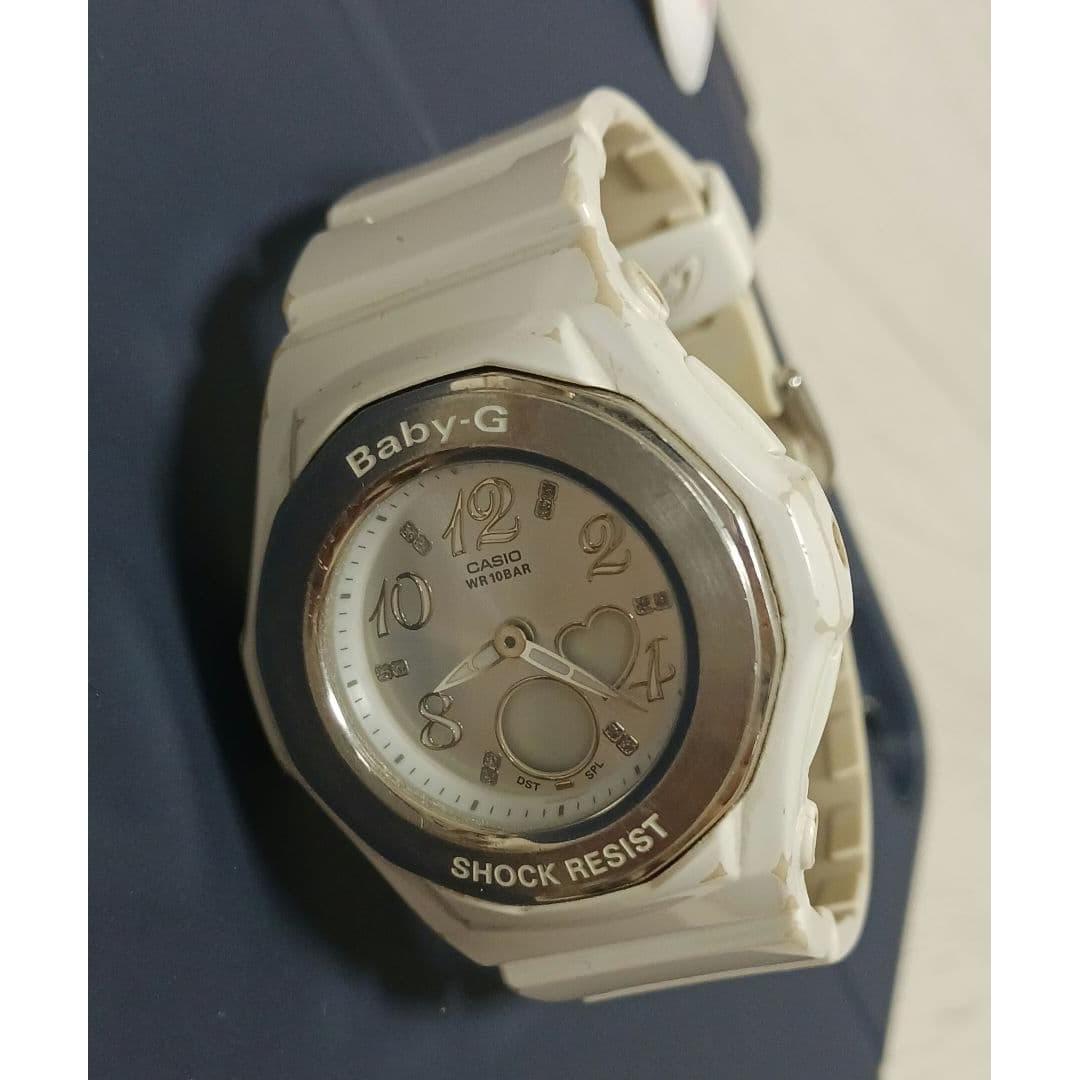 Used CASIO Baby-G BGA-100 White Watch