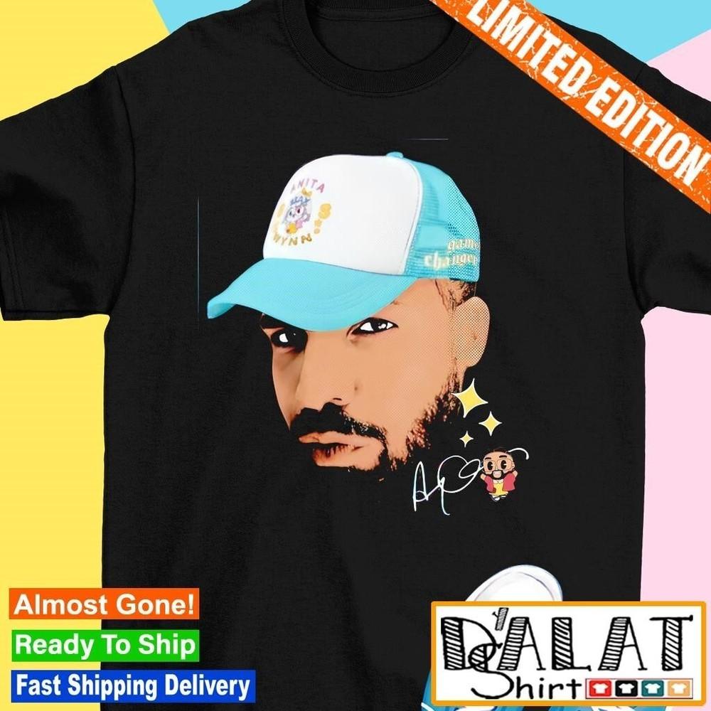 

Drake Face Anita Max Wynn Signature Shirt Gift For Fan Unisex T-Shirt XXXXL