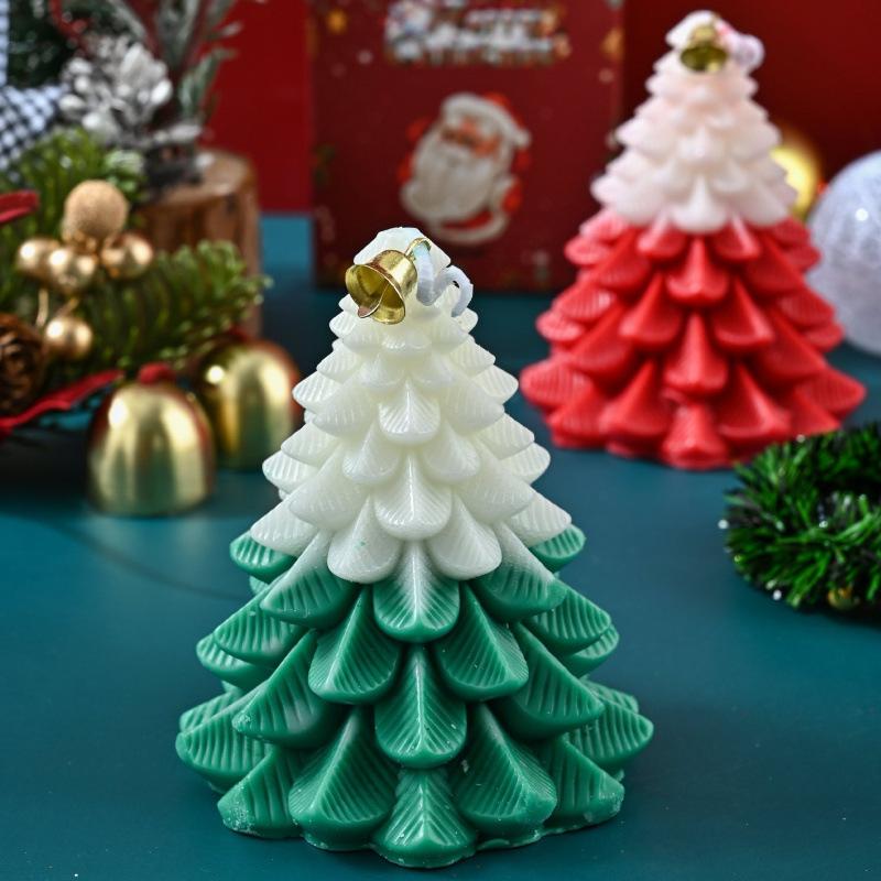 Christmas Tree Aromatherapy Pine Candle Gift Box Creative Handmade Fragrance Gift Holiday Decoration Ornaments Gift Giving