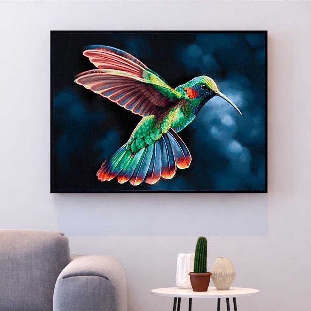 Full Square Diamond Embroidery Bird 5D DIY Diamond Painting Animal Mosaic Rhinestone Cross Stitch Decorations For Room