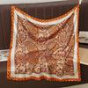 Paisley-Print 90er Quadratischer Schal Satinseide Muslimische Frau Hijab Schals Damenmode Elegante Wickeltücher Islamisches Turban-Bandana 90*90cm