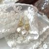 Hong Kong Retro Pearl Knot Earrings: Elegant, Luxurious, Versatile Design for Women