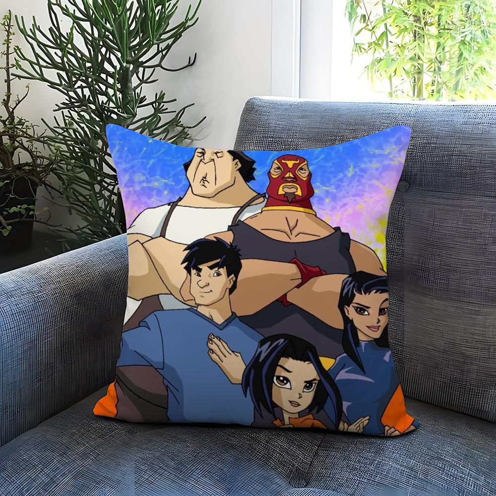 J-Jackie Chan A-Adventures Cushion Cover Comfortable Reversible Pillow Cover Ideal for Car Sofa Bedroom & Beyond