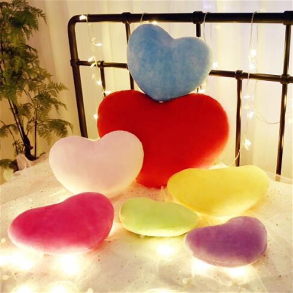 Red Color for Birthday Valentines Day Stuffed Pillow Soft Pillow Heart Plush Pillow Heart Shape