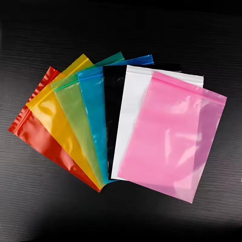 100 Adet Plastik Pe Renkli Saklama Kendinden Mühürlü Poşet Turuncu Sarı Mühürlü Ambalaj Poşeti Kalınlaştırılmış 0.12 Mm Siyah Beyaz Mühürlü Poşet