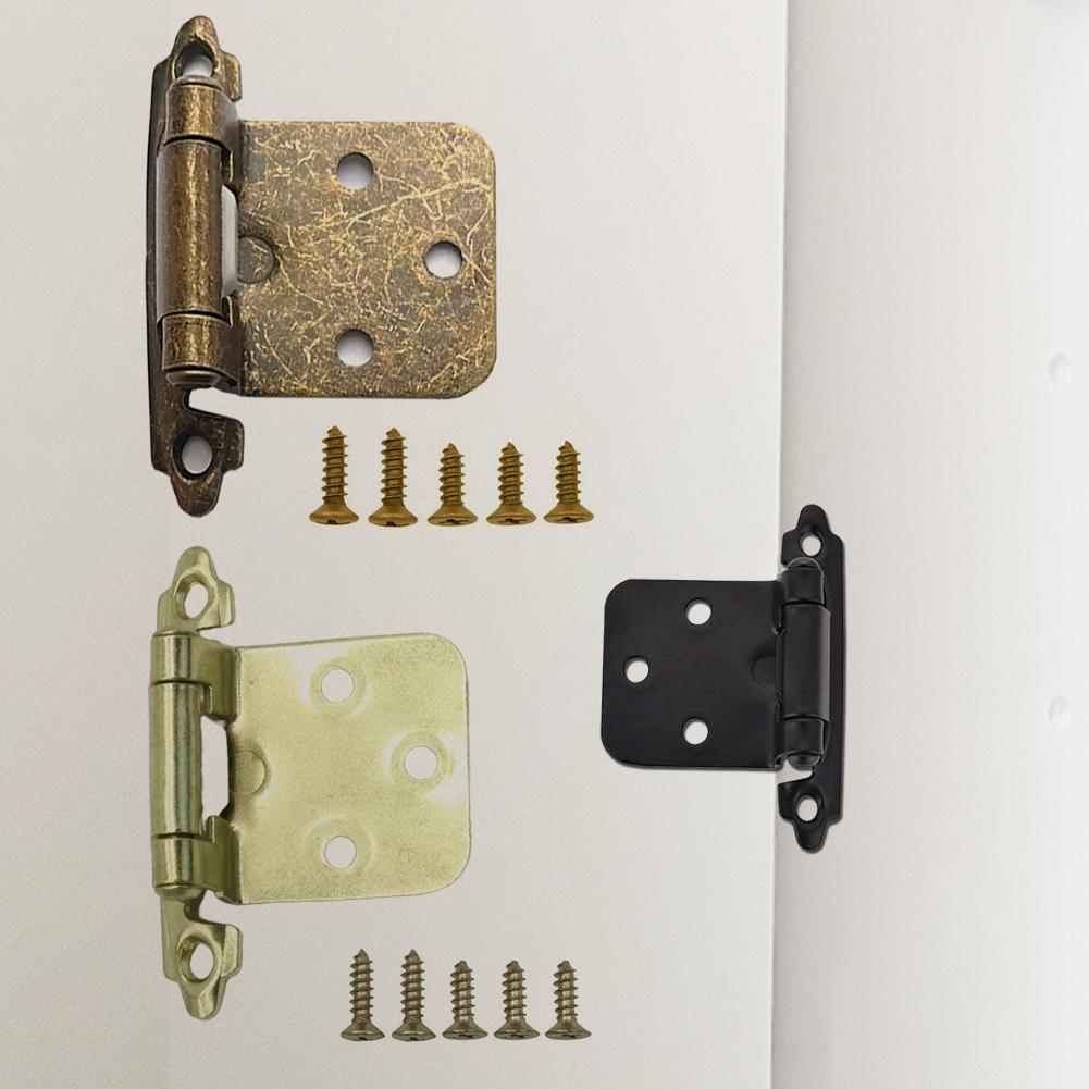 Self Closing Door Hinge with Screws Metal Self Closing Cabinet Hinge Hydraulic Buffer Spring Hinge for Cabinet Door
