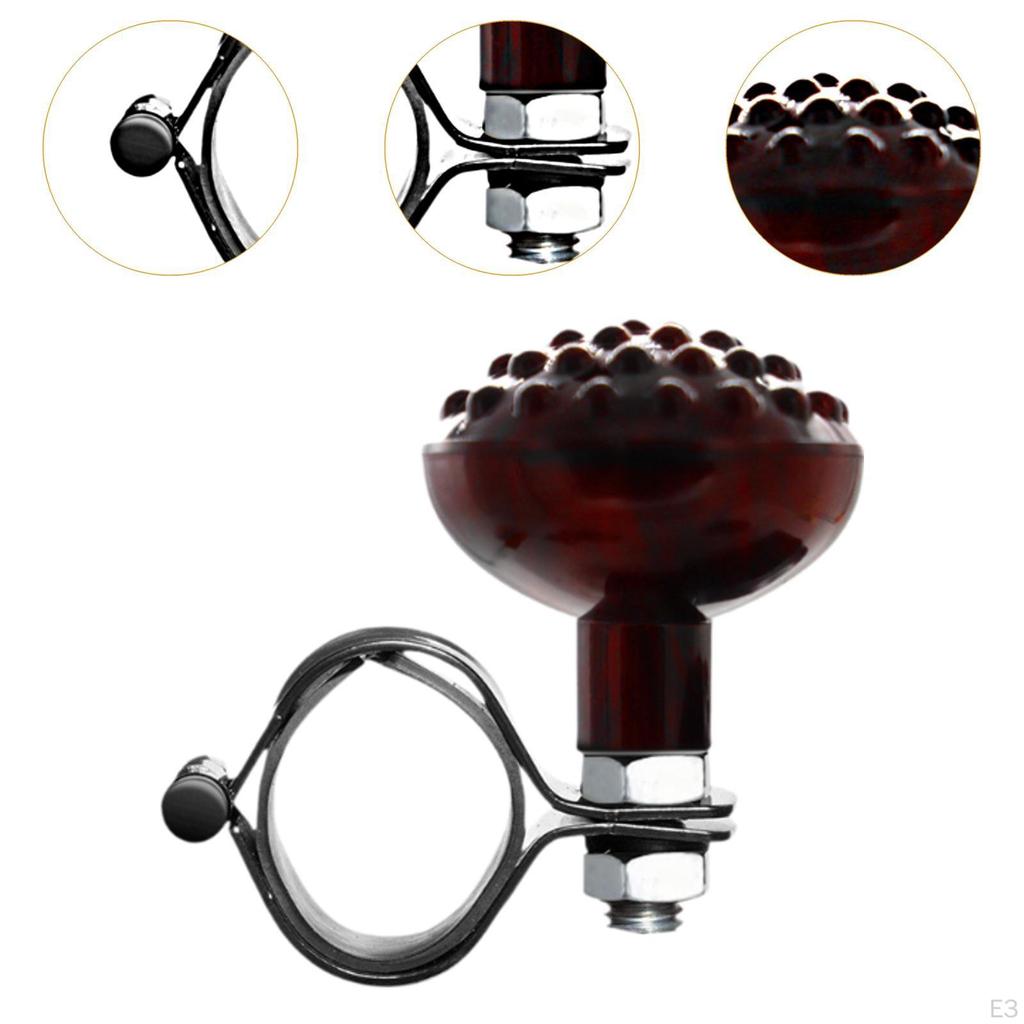 Universal Professional Steering Wheel Spinner Knob for SUV Vehicle Boat Carbon Fiber Pattern