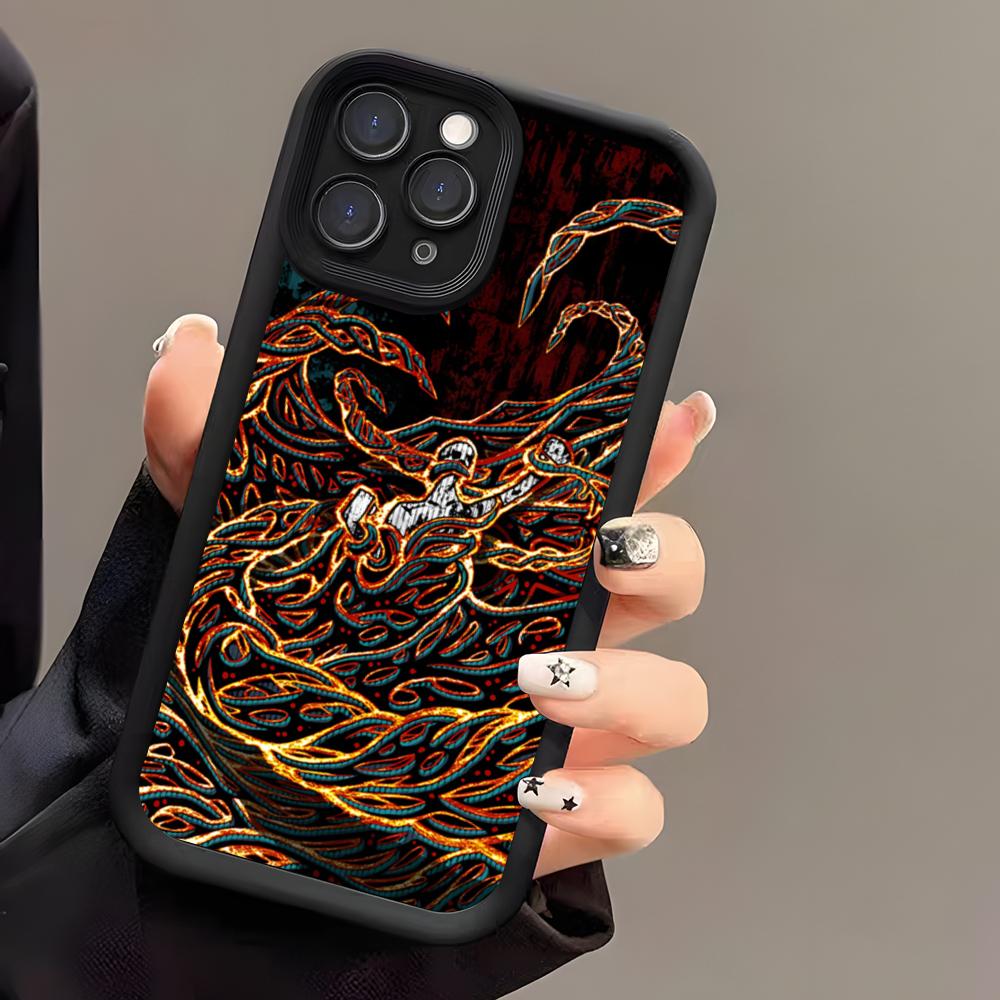 Band Nine I-Inch N-Nails Phone Case For IPhone 17 Air 16 E 15 14 Plus 13 12 11 Pro Max Black Sky Eye Stepped Protective Case