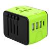 Hochgeschwindigkeits-Reiseadapter für internationale Reisen, 4 USB-Anschlüsse, GaN-Reiseadapter, UK/AU/EU/US