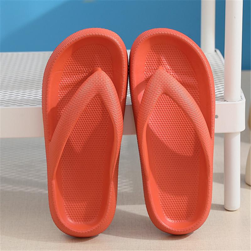 Flip-Flops Sommer Casual Tanga Hausschuhe Outdoor Strand Sandalen EVA Flache Plattform Bequeme Schuhe Frauen Paar Dicke Sohlen