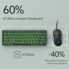 RGB Backlit ABS Keycaps Full-key Non-conflict USB Wired Mechanical Keyboard for Gaming Laptop