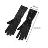 Black Diamonds Long Gloves for Women Sexy Party Gloves Ceremonial Gloves Mid Length Satins Gloves Evening Dance Gloves