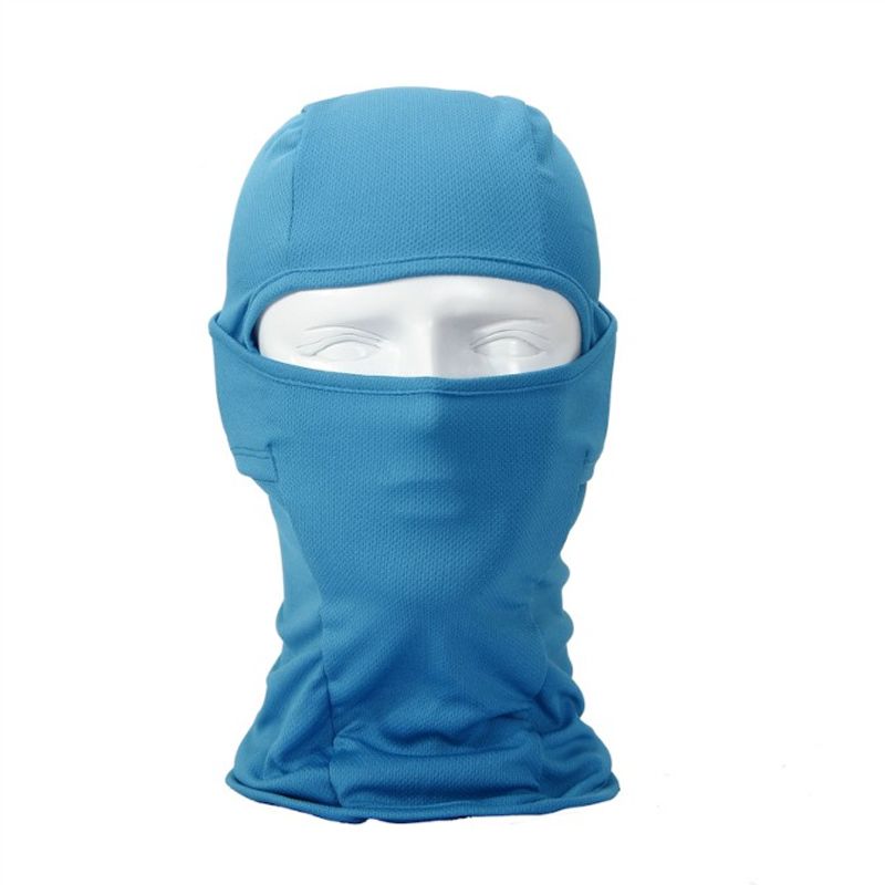 

New Arrival Outdoor Cycling Quick-Drying Hat Sun Protection UV Protection Mask Head Cover Fishing Hat Summer Facekini Sky Blue One size