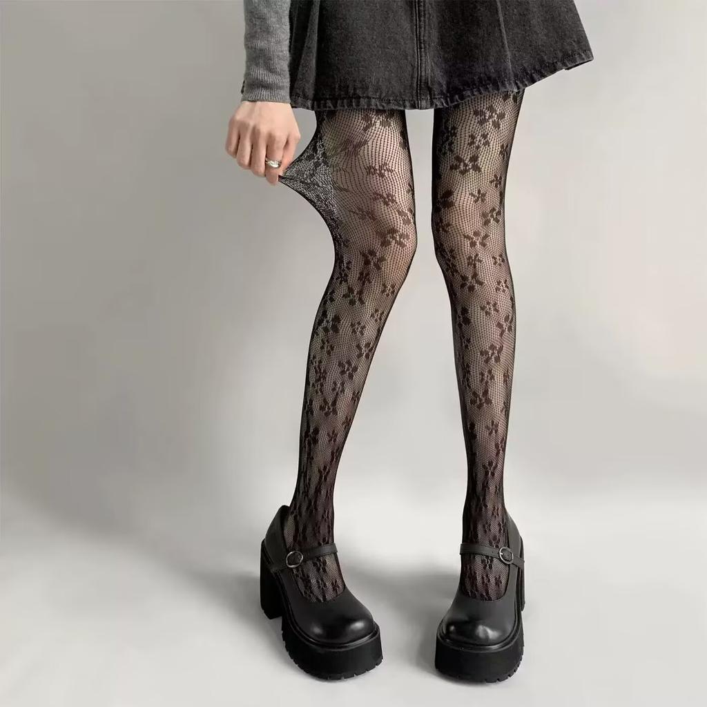 Women's Sexy Pantyhose With Hollowed Out Mesh Lace Pantyhose