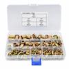 150PCS Gold Rivet Nuts Assortment Steel Threaded Rivnuts Knurled Nuts Set  Industrial Applications