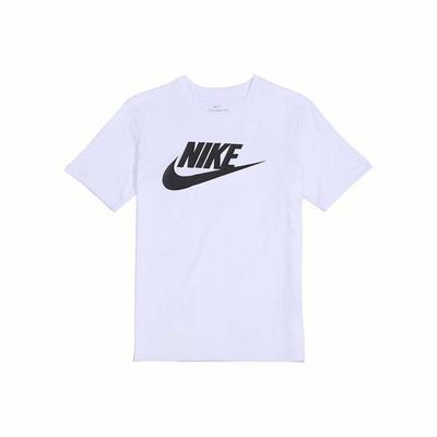 Classic Logo Print Crew Neck Short Sleeve T-Shirt for Men In White