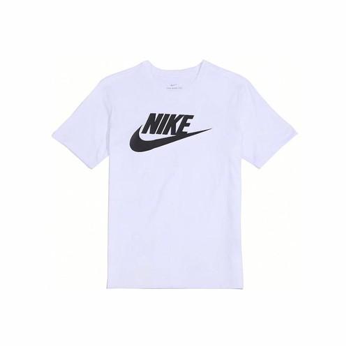 

Nike Классическая белая футболка с принтом логотипа, с круглым вырезом и коротким рукавом для мужчин EU L белый