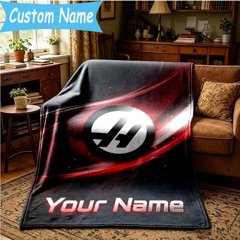 Custom Name Haas Blanket Flannel Blanket for Camping, Hiking, Garden Parties, Picnic Essentials,gift for family and friend