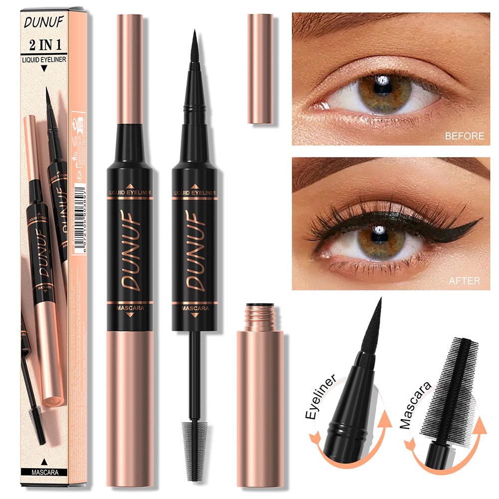 

DUNUF 2-in-1 Smudge-Proof Mascara & Eyeliner: Lengthen, Curl, Thicken. Check Disclaimer.