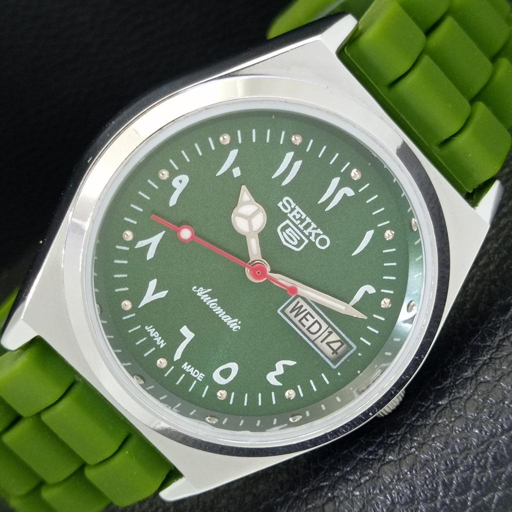 

REFURBISHED SEIKO 5 AUTOMATIC 6309A VINTAGE JAPAN MENS GREEN WATCH a441369-5 Sk-a441369