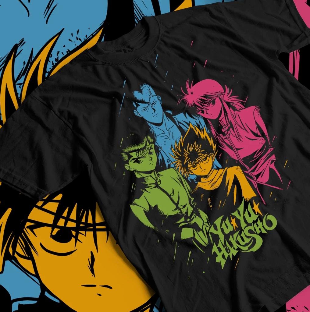 Yu Yu Hakusho Characters Tee | Yusuke Hiei Kurama Anime Shirt Anime Unisex Tee