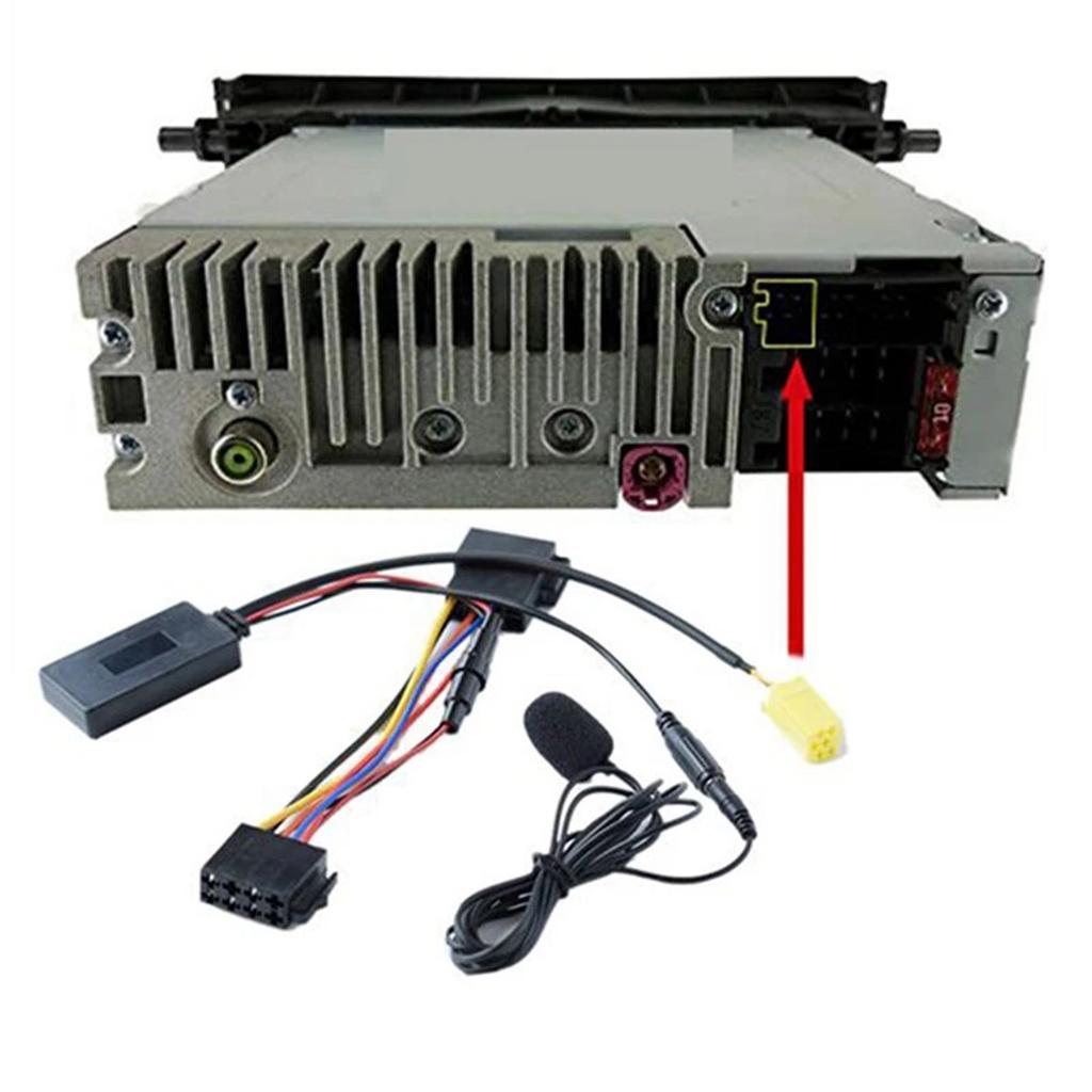 Handfree Stereo Adapter Cable Suitable For Car Radios Music Playback Featuring Built In Microphone&Wireless Connectivity