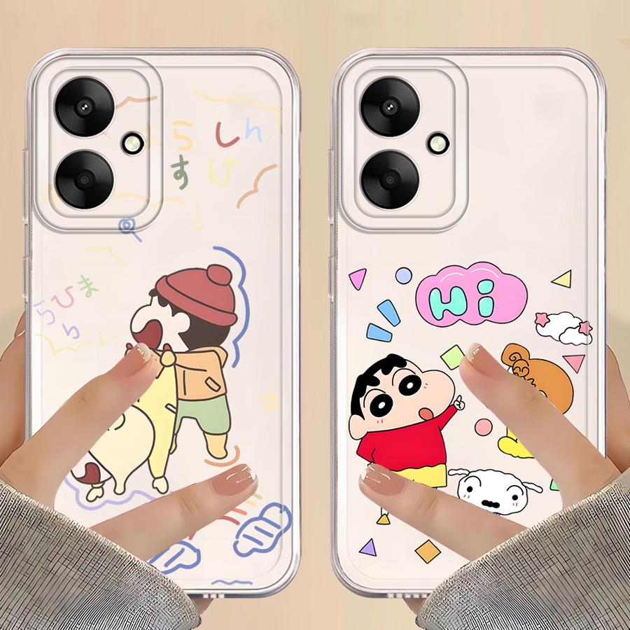 Case for Xiaomi Mi 11 Lite 11T Pro Soft Phone Cover Cartoon Himawari Shin