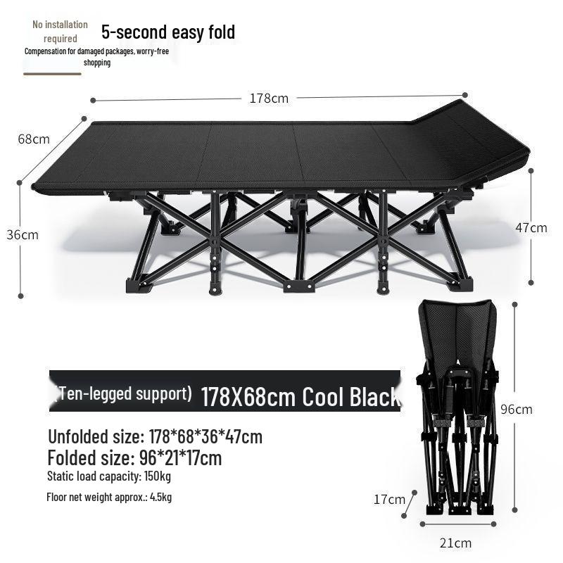 Compact Folding Bed for Office & Home Naps