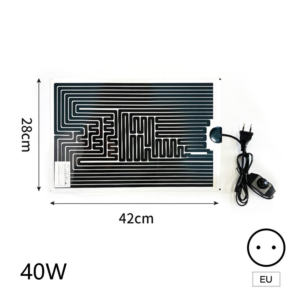 Adjustable Temperature 5-45W Reptiles Heat Mat EU/US/UK Plug Climbing Pet Heating Warm Pads Thermal Insulation Equipment