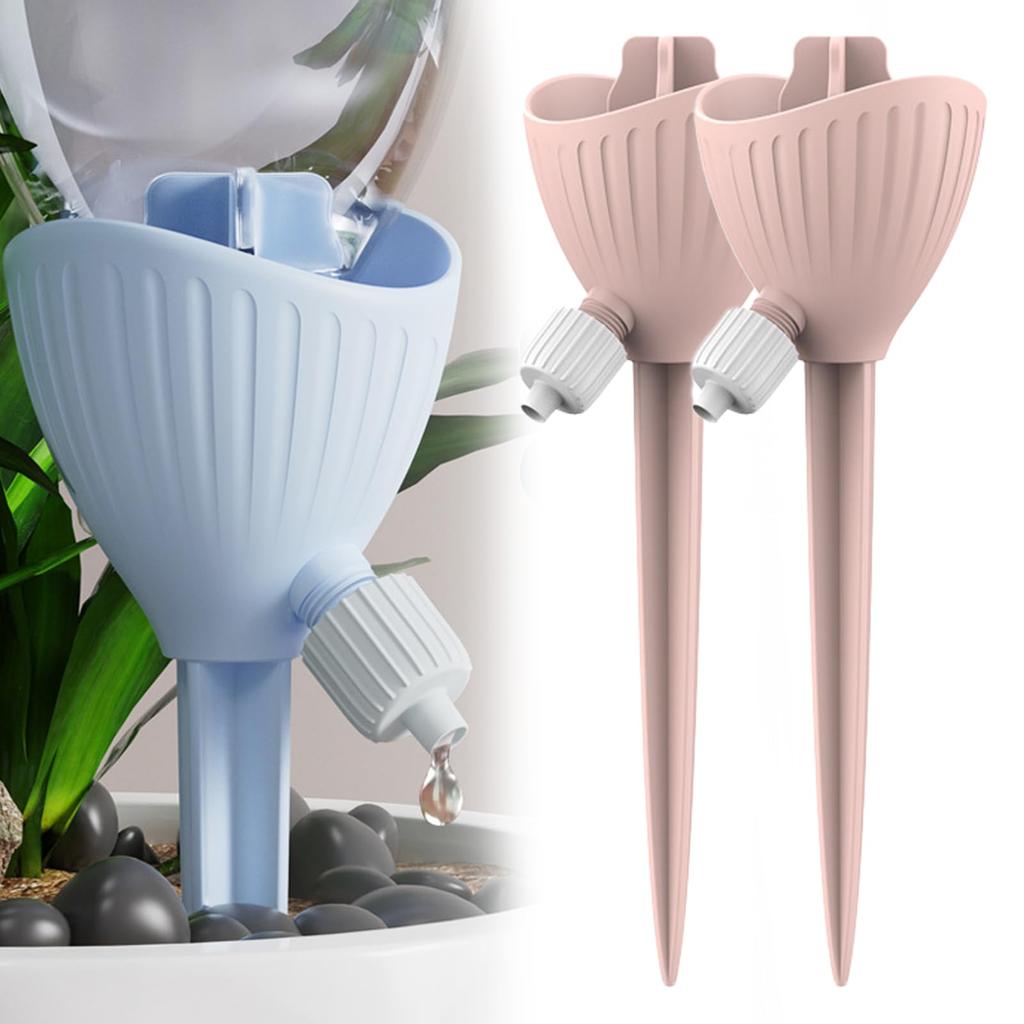 Adjustable Flow Lazy Flowerpot Automatic Potted Plant Watering Device Drip Water Switch Control Irrigation System Water Dropper