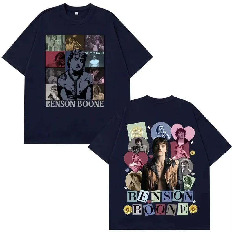 

2026 Benson Boone American Heart Tour Vintage Graphic Tshirt Unisex Women Hip-hop T Shirt Summer Casual High Quality T-shirt Y2K S