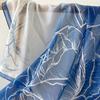 Spring Printed Silk Scarf Square Scarf Premium Sense Wrapping Turban French Gradient Paired with Shirt Thin Sunscreen Scarf