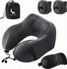 CALMOON Miracle Neck Pillow, Featured In Anan and Supervised by a Physical Therapist, Is a Comfortable Airplane Item with Extra Cover, Perfect for Nec