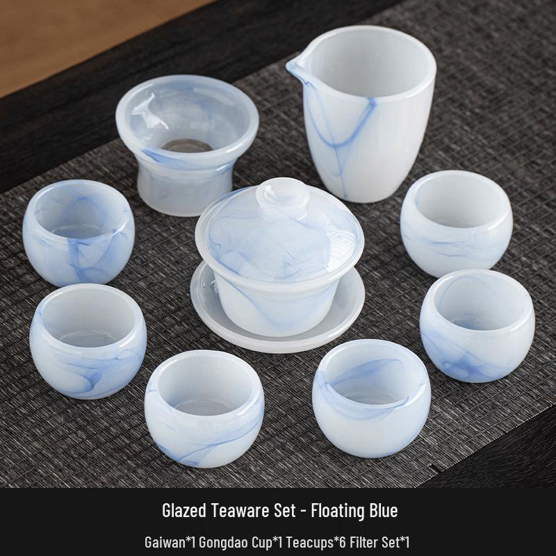 Chaxun Ice Jade Glazed Tea Set