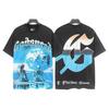 Maglietta da basket unisex con teschio e band rock: Nuova Tendenza Americana GODS Manica Corta