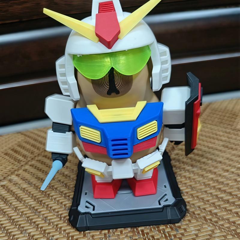 The New Capibara Rx-78-2 Desktop Doll Is Equipped With Magnetic Decorations For Dwarves And Small Figurine Ornaments Gift