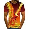 Dragon Pattern 3D Print T-Shirts Men's Streetwear Hip Hop Short Sleeve T Shirt Tees Harajuku Tops Clothing Shirt